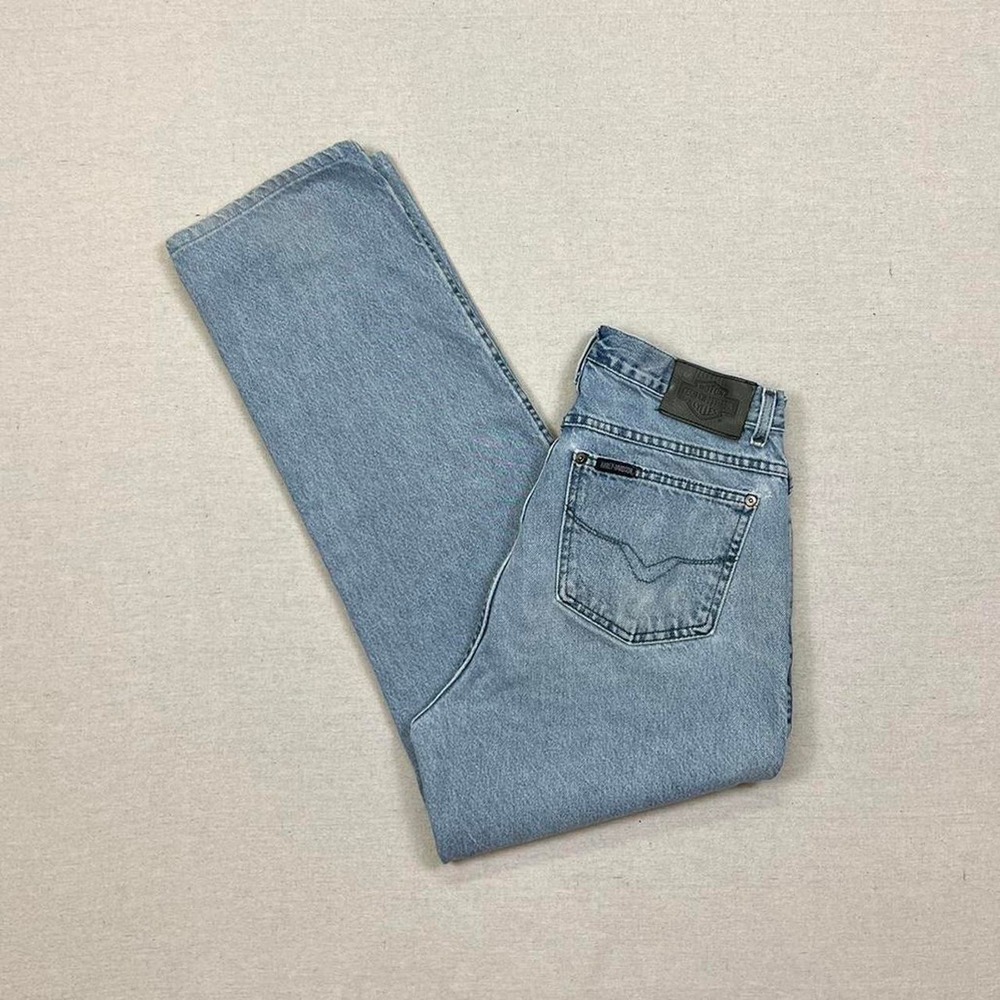 Vintage cyber y2k harley davidson jeans